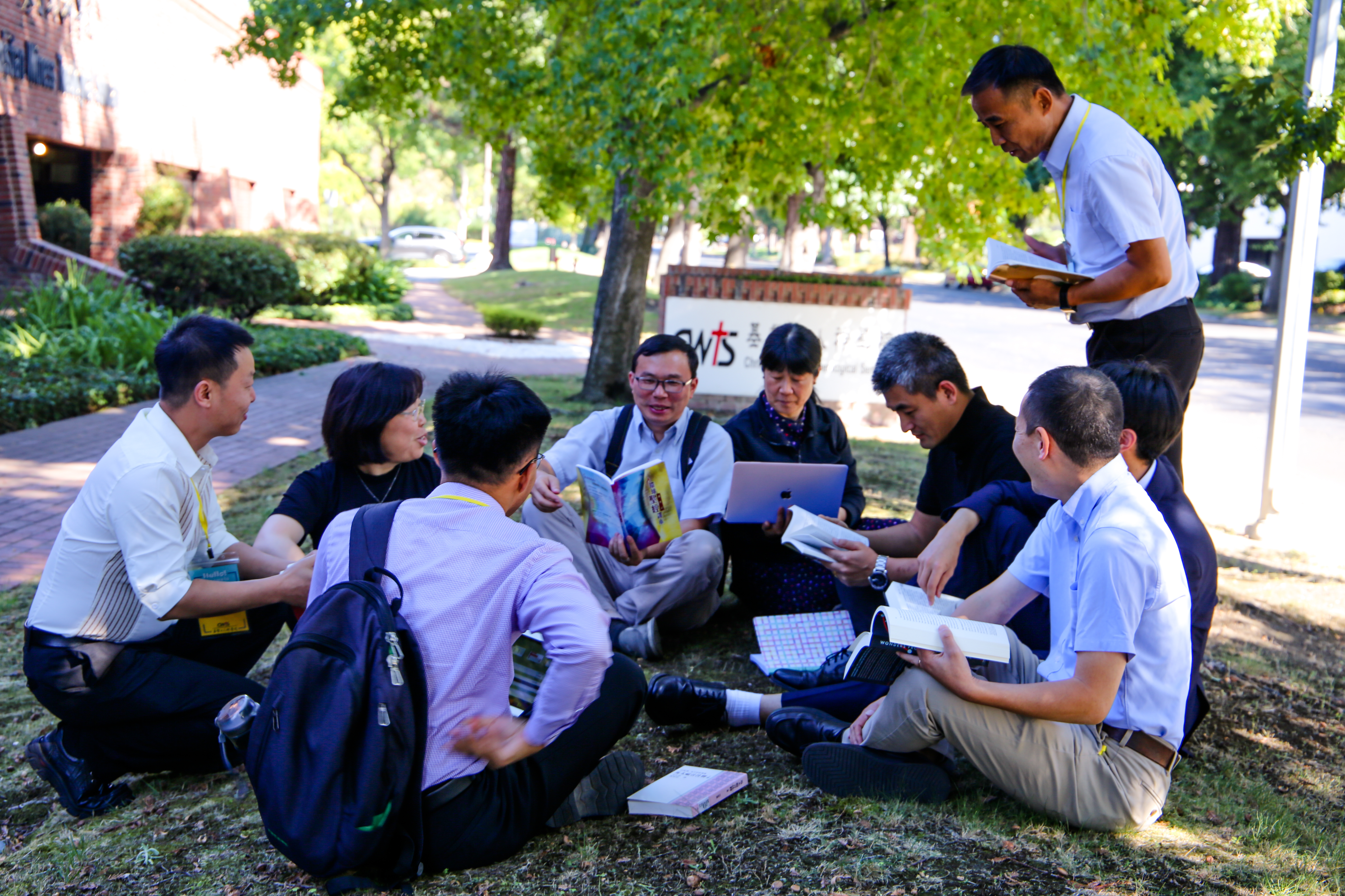 Students on campus at Christian Witness Theological Seminary